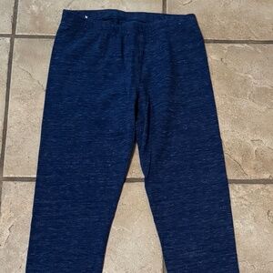 SO Large (10-12) Girls Blue Athletic Leggings Classic Comfortable